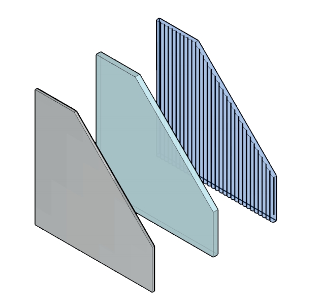 MIRROR AND TEXTURED GLASS