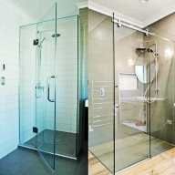 frameless glass shower